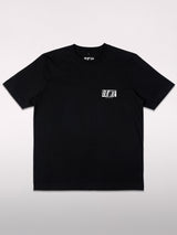 Black t-shirt with small BLKWTE logo on the left chest